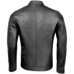 Black Stylish Biker Fashion Real Leather Jacket - Image 2